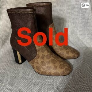 Coach Signature Margot Heeled Booties